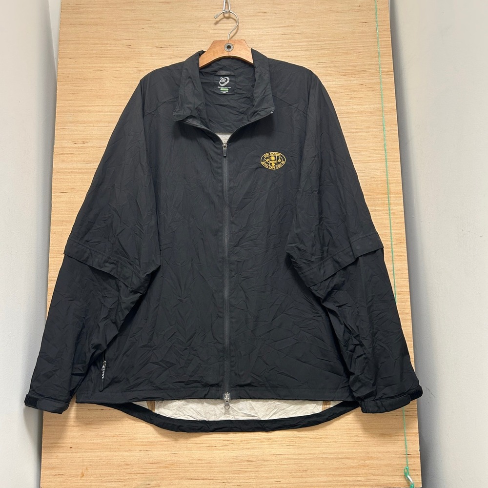 Zero Restriction Mens XXL Black Convertible Golf Jacket New Seabury Cape Cod